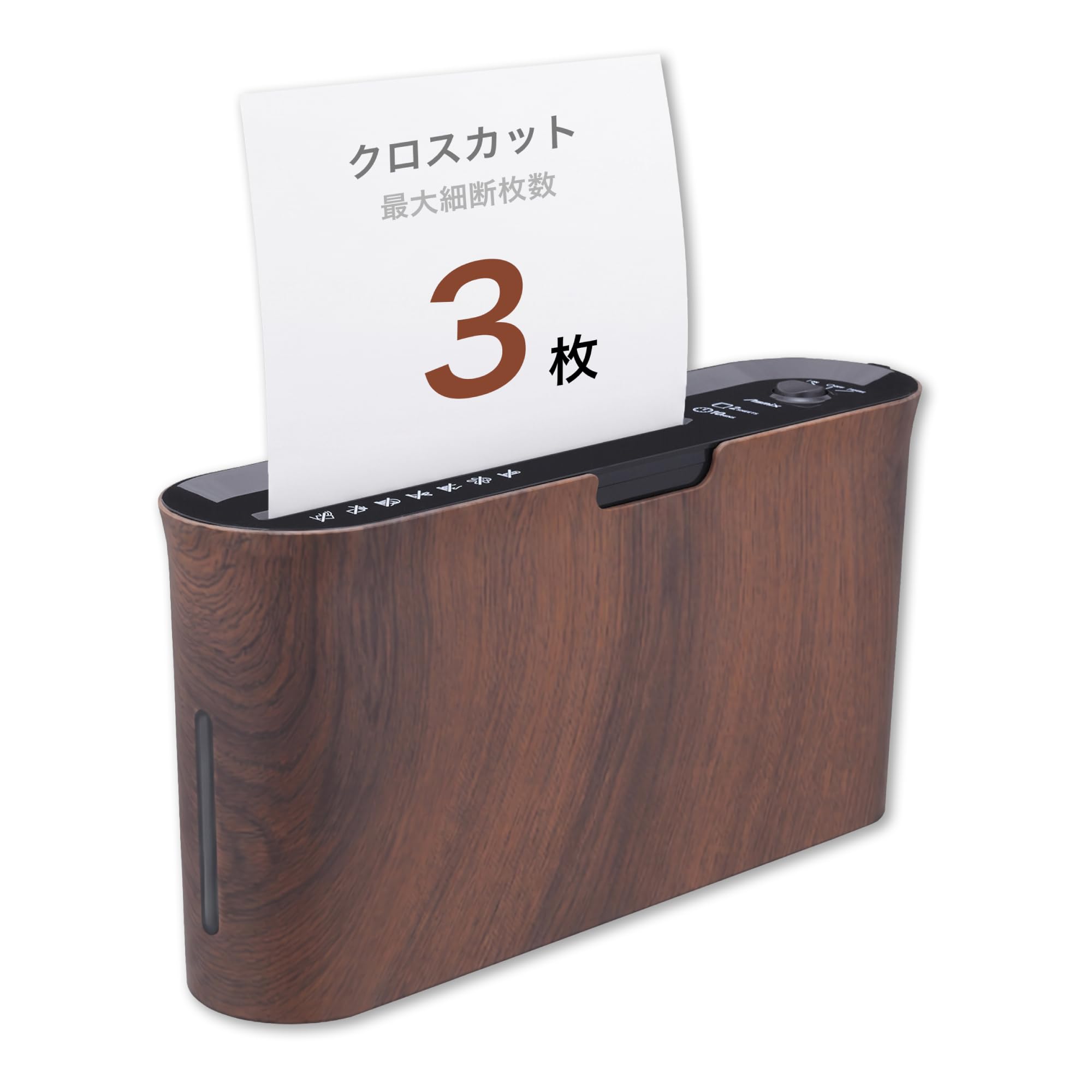 Amazon | アスカ シュレッダー クロスカット B06WD 木目 連続10分 最大