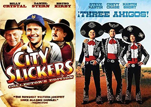 The Western Comedy 2-Funny Pack - City Slickers & Three Amigos Double Feature Movie Bundle