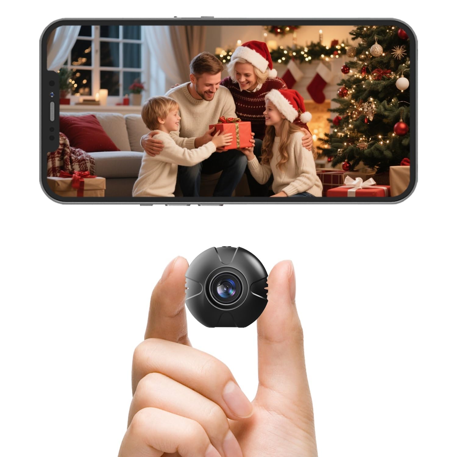 2K Hidden Camera Nanny Cam Hidden Camera Small Cameras Hidden Wireless Secret Cameras for Spying App Control with