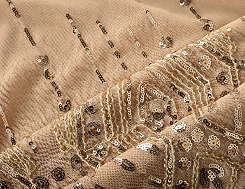 PrettyGuide - maglietta da donna, con paillettes