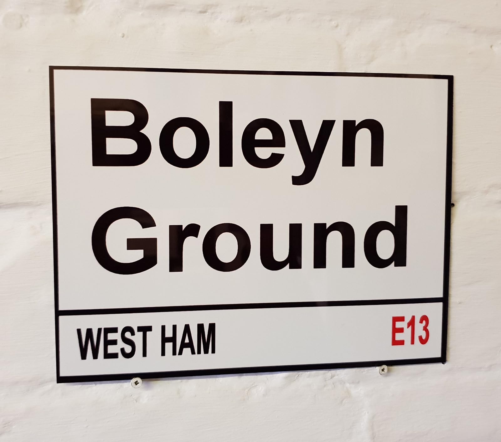 Yelaceccb New Metal Street Sign West Ham Street Sign Ground 8X12 Inches