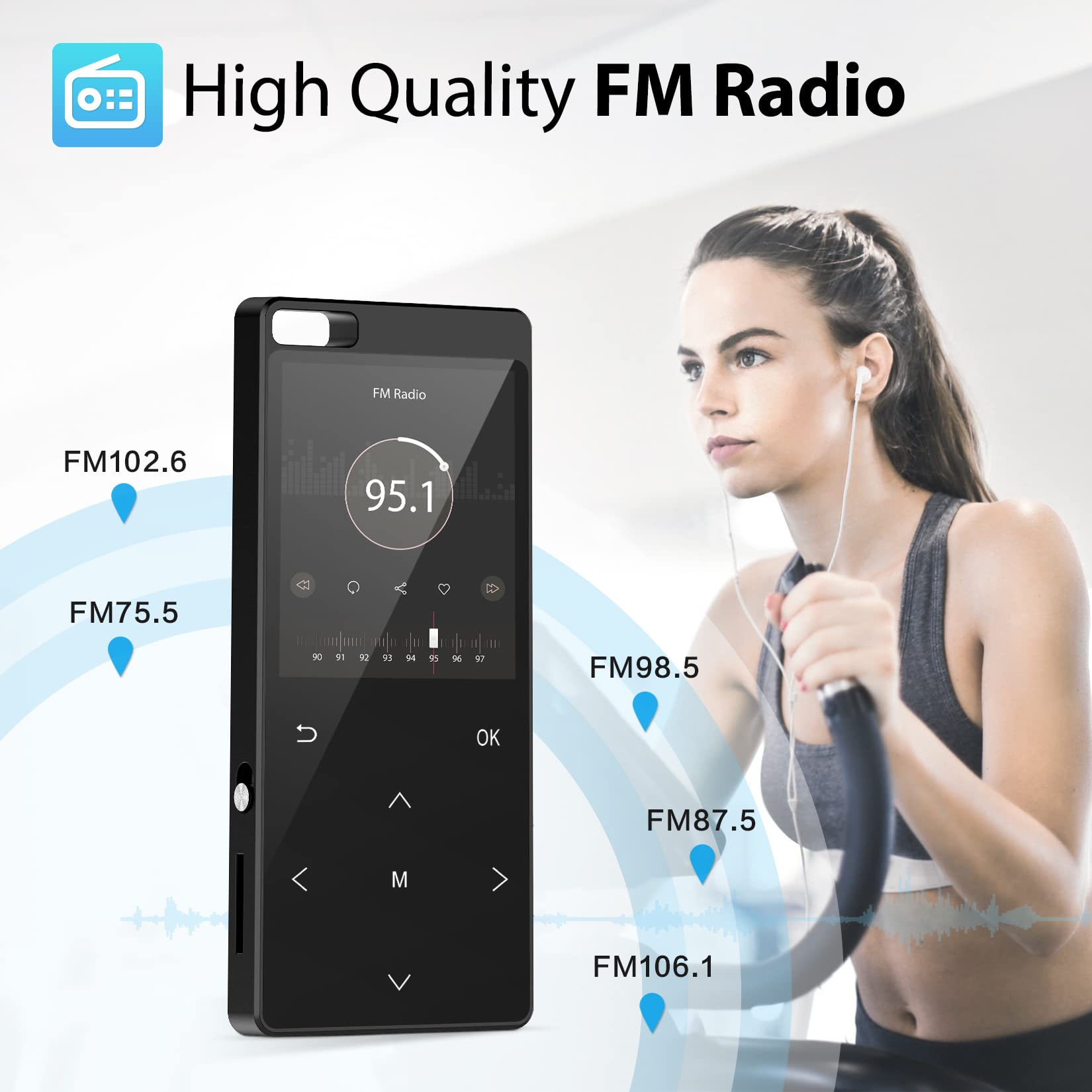 Buy Safuciiv 64GB MP3 Player, Bluetooth 5.0, HiFi Lossless Music