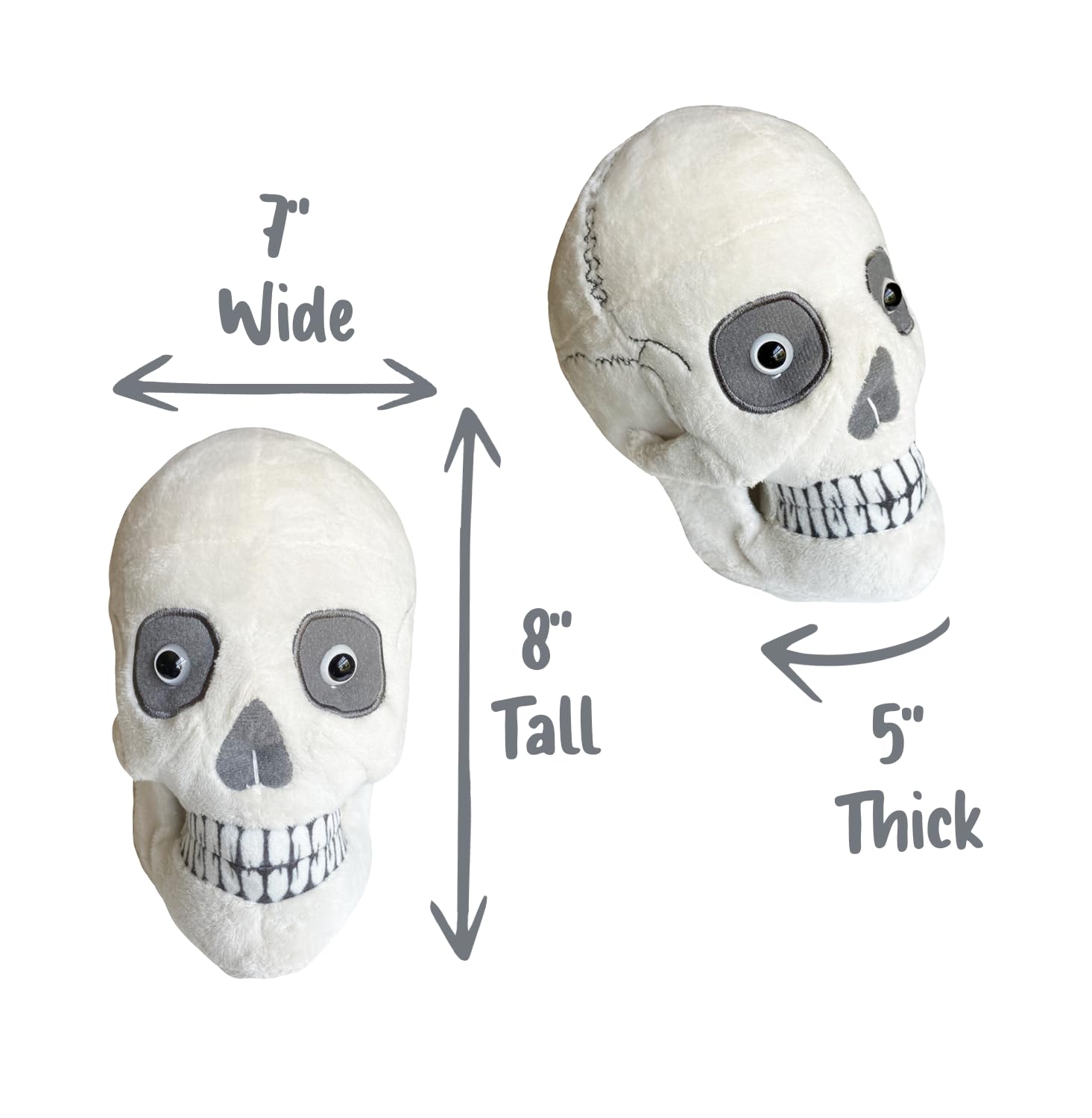 Amazon.com: GIANT MICROBES Skull Plush, Halloween Decor, Anatomy
