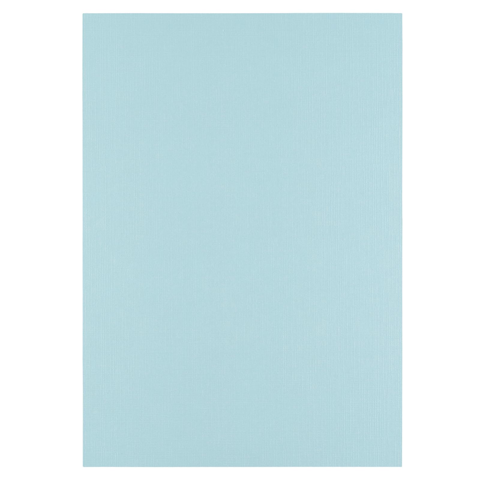 Vaessen Creative Linen Cardstock A4-25 pcs - Ocean (Blue) - 250 GSM Coloured Paper - Card Making Supplies for Scrapbooking and Crafting