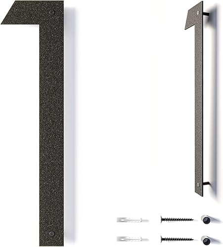 Números de casa flotantes modernos de 12 pulgadas para exteriores  Números de casa de metal grandes para exteriores  Números de dirección de casa a