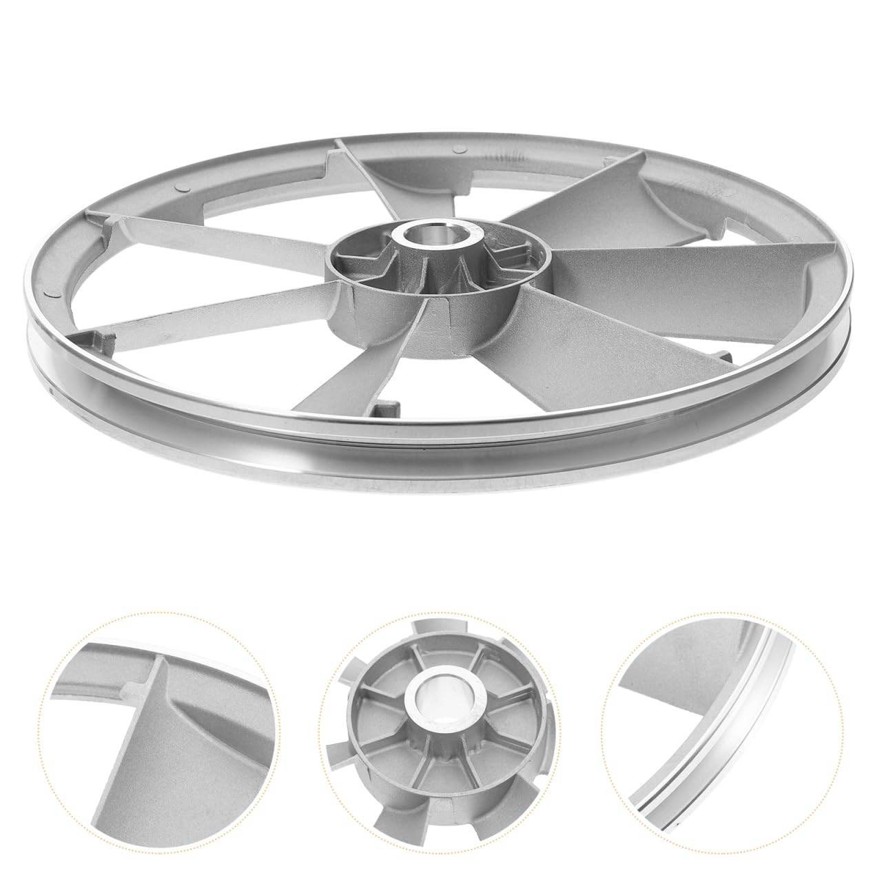 WOONEKY Accesorios Para Compresor De Aire Polea De Correa De Aluminio 11.79 Pulgadas Un Solo Canal Para Bombas De Aire TransmisiÓN Estable Y Eficiente