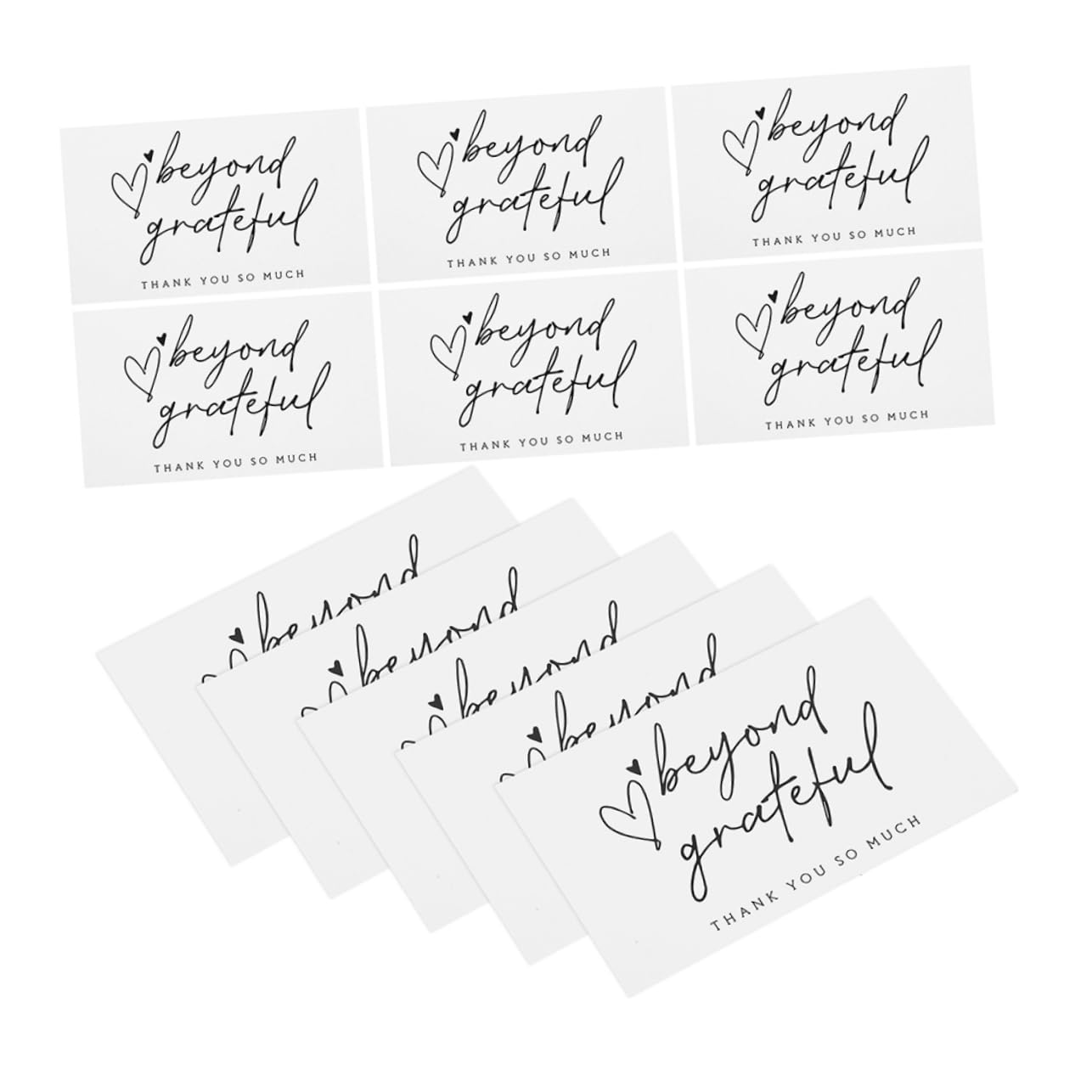 DOITOOL 5 Series Tarjetas De Agradecimiento Con Sobres Tarjetas Negocios Bodas Y Celebraciones Y Pedidos Salones De Boutiques Y Panaderías 150 Piezas X 5