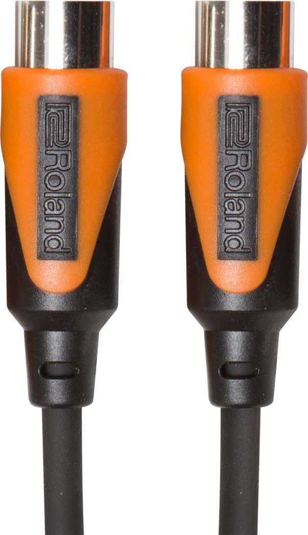 RolandRMIDI-B5 Black Series MIDI Cable. Straight DIN connectors, 5ft / 1.5m length.