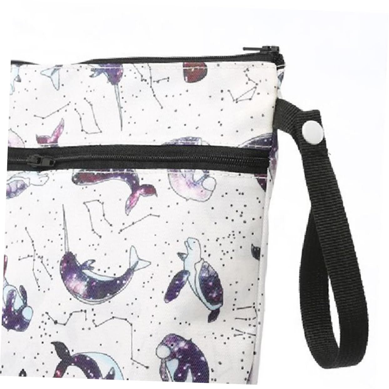 2piezas Bolsa De para Bebés Bolsa De Almacenamiento Reutilizable Diseño Impreso Contenedor para Secos y Húmedos para Uso Interiores y Exteriores