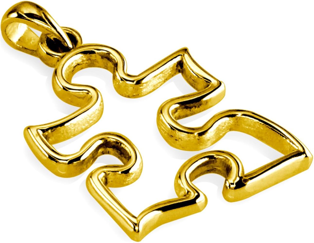 Amazon | 18 KイエローゴールドMedium Autism Awarenessパズルピース Amazon | 18 KイエローゴールドMedium Autism Awarenessパズルピース