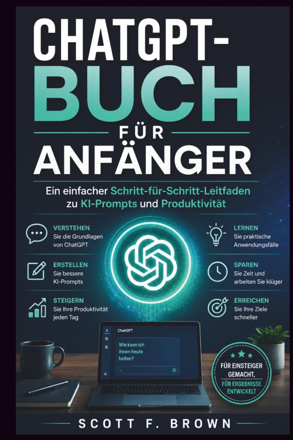 CHATGPT-BUCH FÜR ANFÄNGER: Ein einfacher Schritt-für-Schritt-Leitfaden zu KI-Prompts und Produktivität