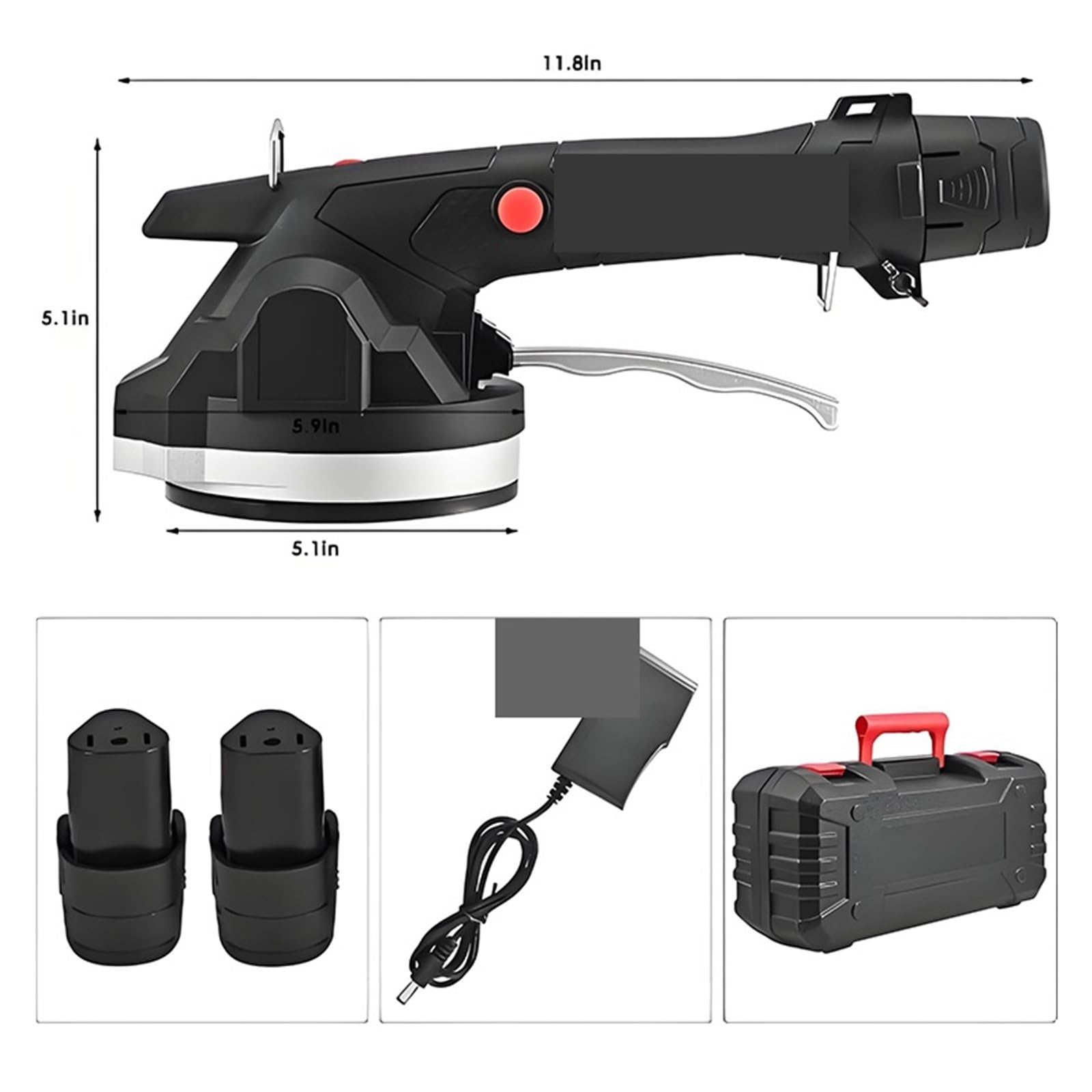 Elektrische Fliesen Fliesenler Automatische Nivellierung Vibrationsmaschine Boden Keramik Fliesen Vibrator for Haushalt Dekoration Werkzeu,Robuste Konstruktion