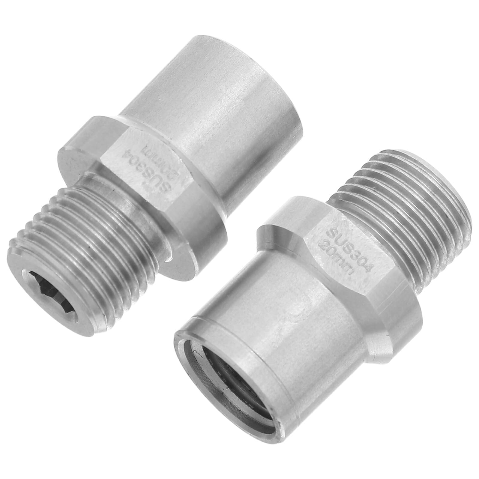 Lyivisk Lot de 2 adaptateurs de thermostat de radiateur M30 x 1,5 en Lyivisk Lot de 2 adaptateurs de thermostat de radiateur M30 x 1,5 en