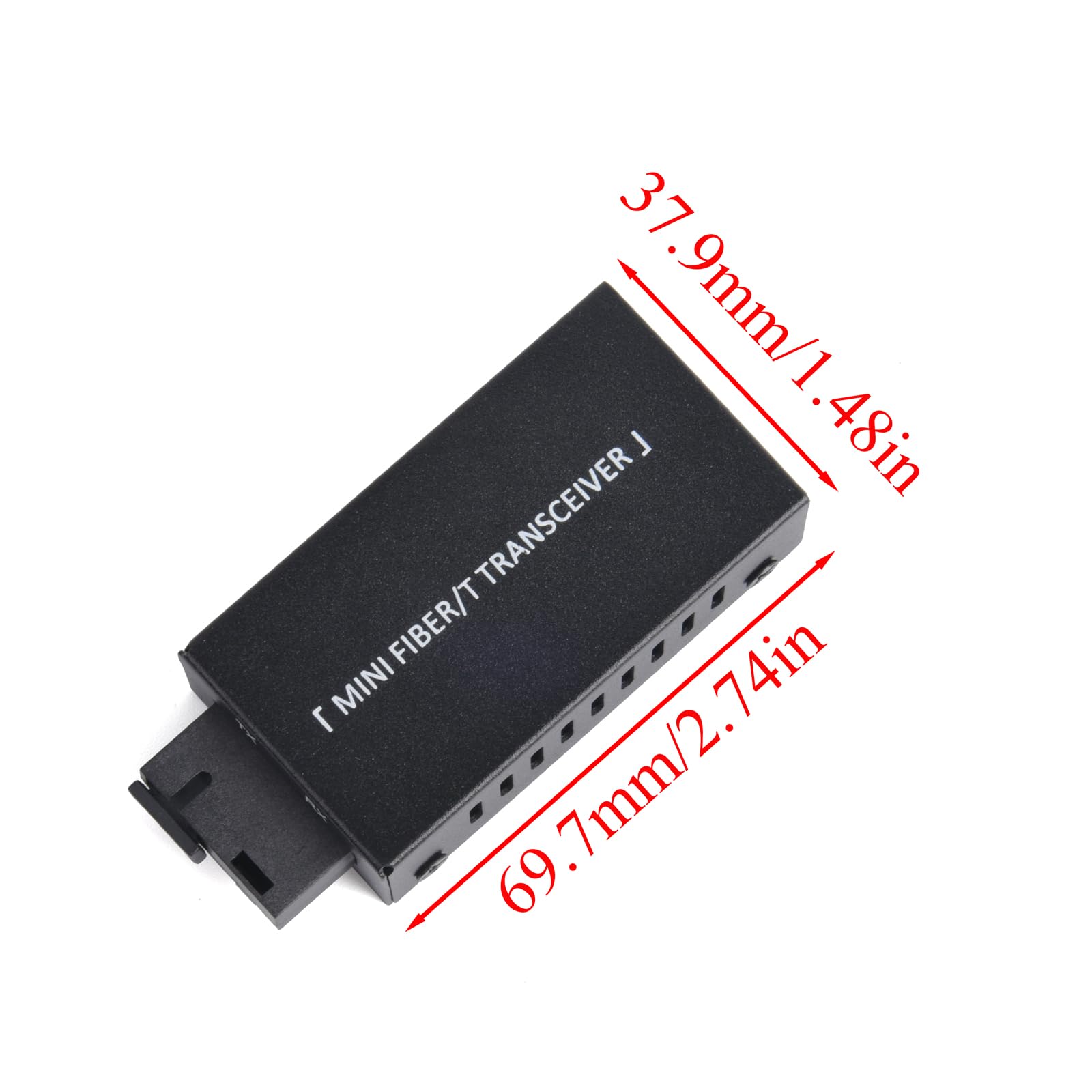 1 para mini Gigabit Fiber Optical Media Converter - 100/1000 Mbps Optic Transceiver SC to RJ45 Ethernet Switch, zasięg 20 km z zasilaczem