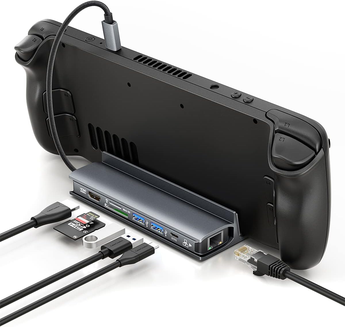 CableCreation Multiport USB C Dock and Stand Compatible