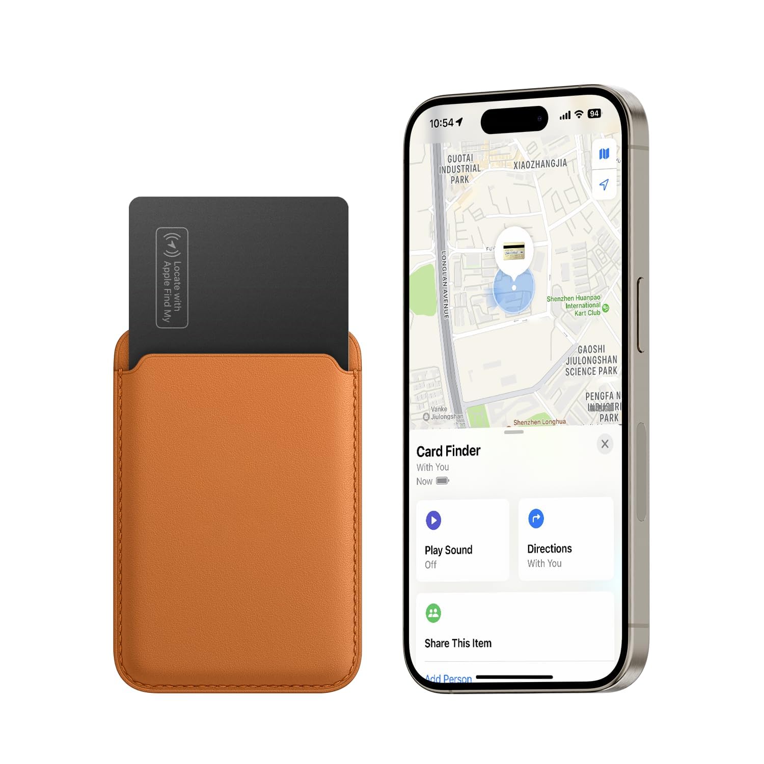 Slim Wallet Tracker Card,Wallet Finder,Wirelessly Rechargeable,Smart Bluetooth Locator for Phone, Luggage,Passport,Works with Find My (iOS Only),IP67 Waterproof,Black 1 Pack-image-48