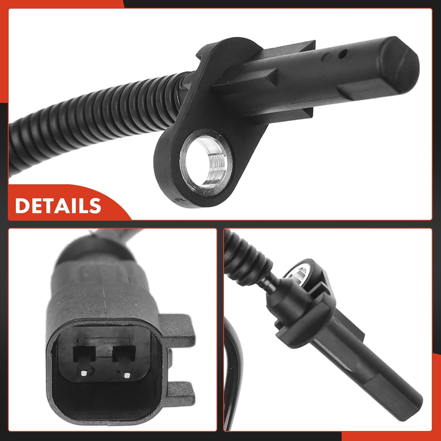 A-Premium Front Left ABS Wheel Speed Sensor Compatible with Ford Mustang 2015-2019 - Front Left Driver Side, Replace# FR3Z2C205A, FR3C2C205AC