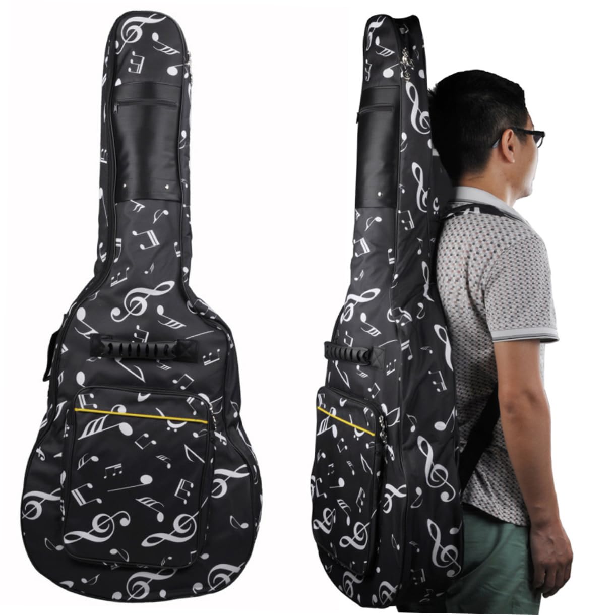 SUPVOX Thickened Guitar Backpack for Acoustic Guitars Durable Oxford Cloth Breathable for Men and Women Simple Design for Easy Carrying