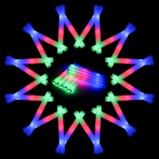 210 PCS Foam Glow Sticks For Wedding, Foam Light Up Sticks with 3 Modes Colorful Flashing, Light Up Foam Sticks, Glow Sticks Bulk Party Pack For Wedding, Concert, Party, Raves, Events