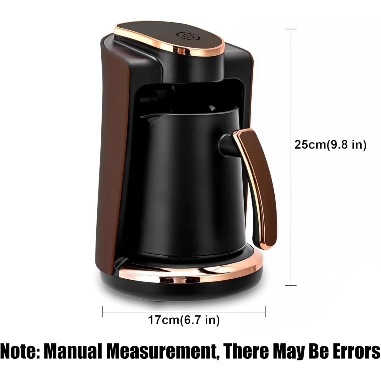 Cafetera turca eléctrica con control táctil, cafetera automática