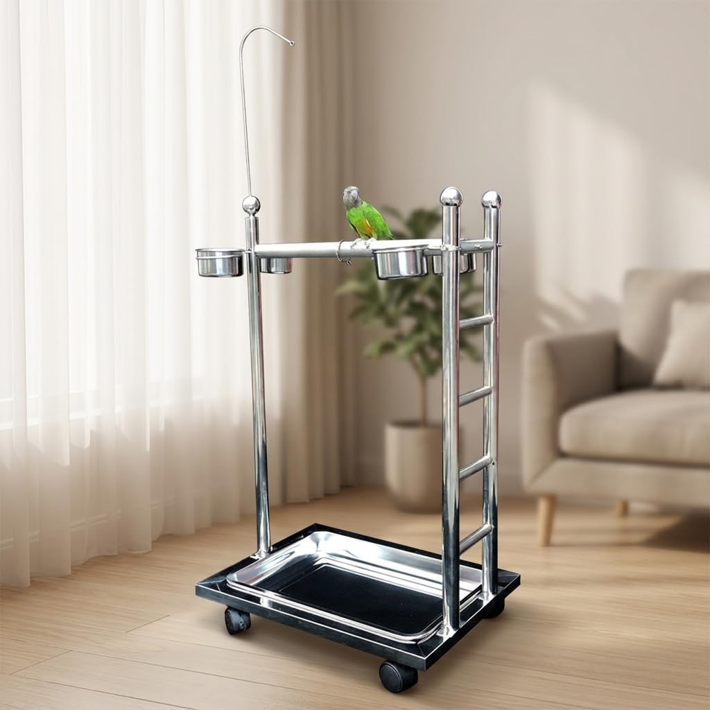 Soporte Ajustable para Aves con Ruedas, Size to 1