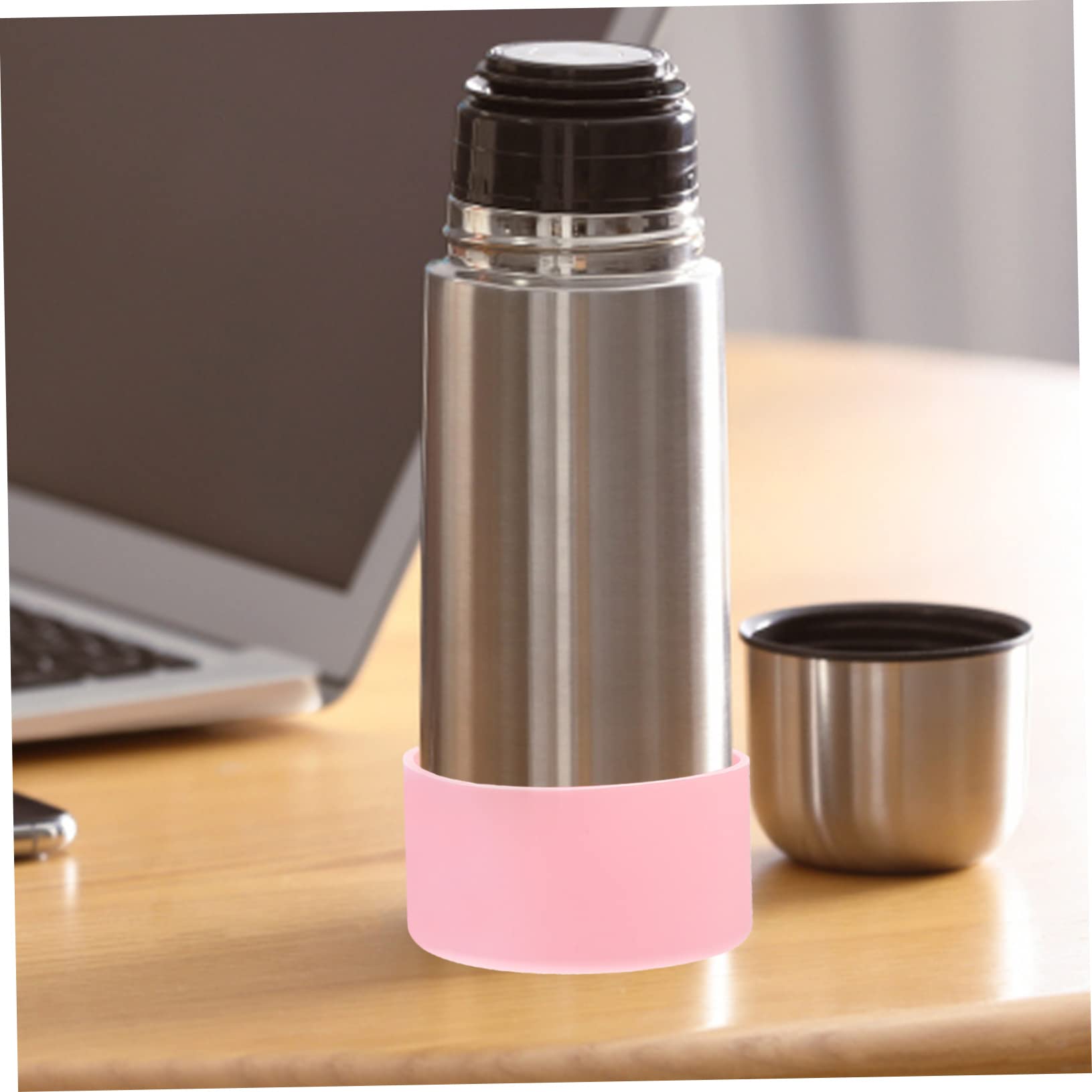 MAGICLULU Juego De 4 Fundas De Silicona para Termos Reutilizables Sin Aislamiento Térmico para Botellas De Viaje De Vidrio 4 Unidades