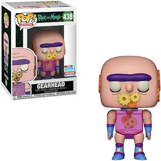 Funko Gearhead (2018 Fall Con Exclusive): Rick & Morty x POP Animation Vinyl Figure & 1 PET Plastic Graphical Protector Bundle [ 438 / 34840]