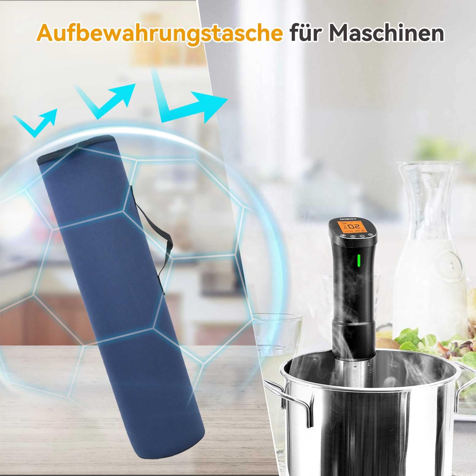 Funda protectora universal resistente al calor, resistente al agua, para cocina Sous-Vide, bolsa de almacenamiento para KitchenBoss Sous Vide Garer Stick, Inkbird, Klarstein Quickstick y otros