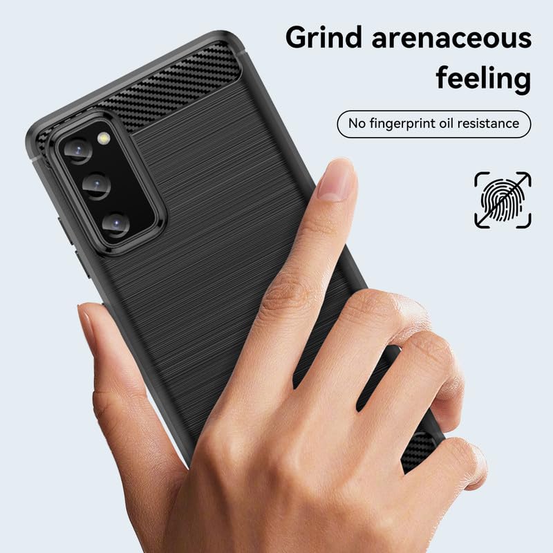 Image of Hybrid Carbon Fiber Back Case for Samsung Galaxy S20 FE (Black)