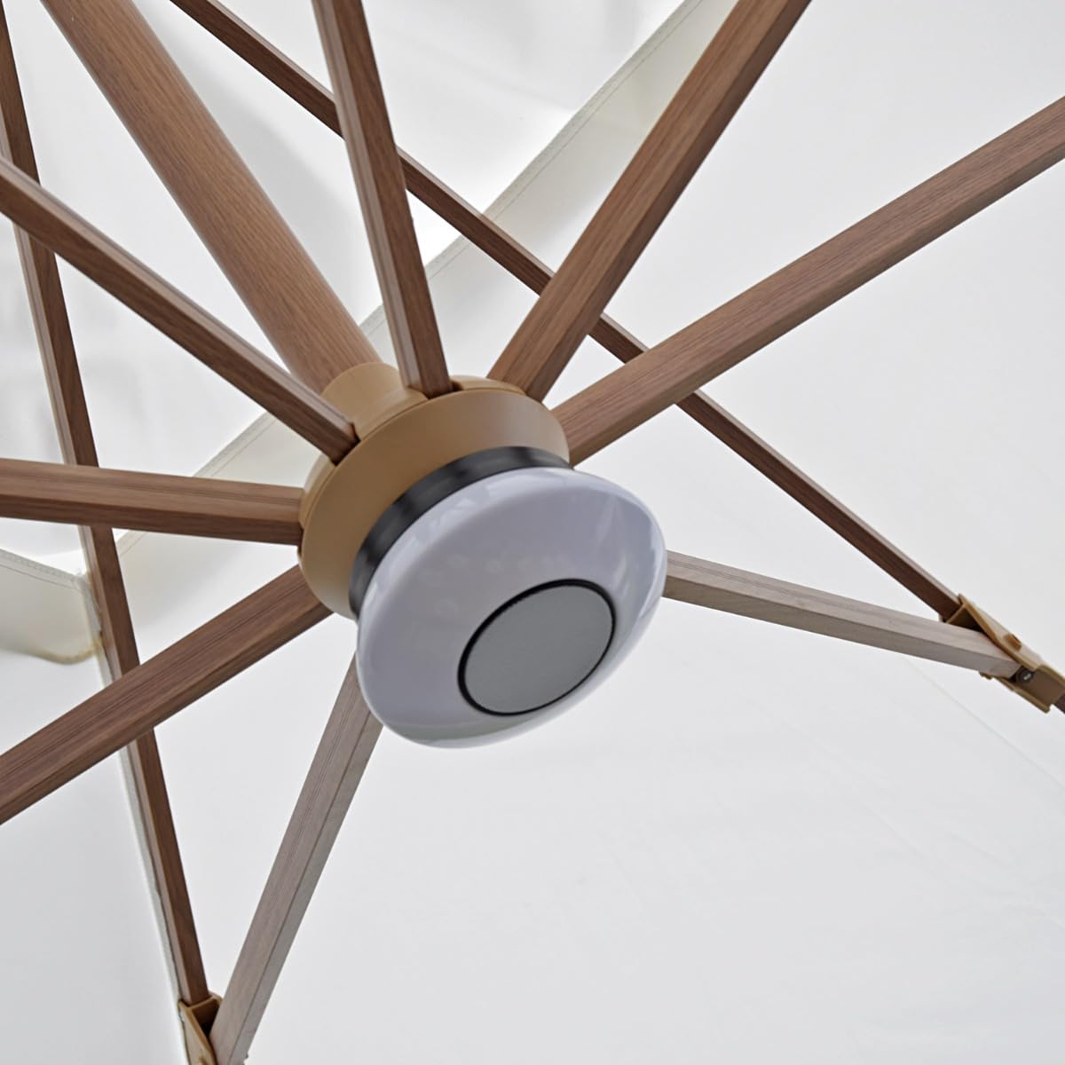 Gecko Jardin Lumière LED avec Enceinte pour parasols déportés