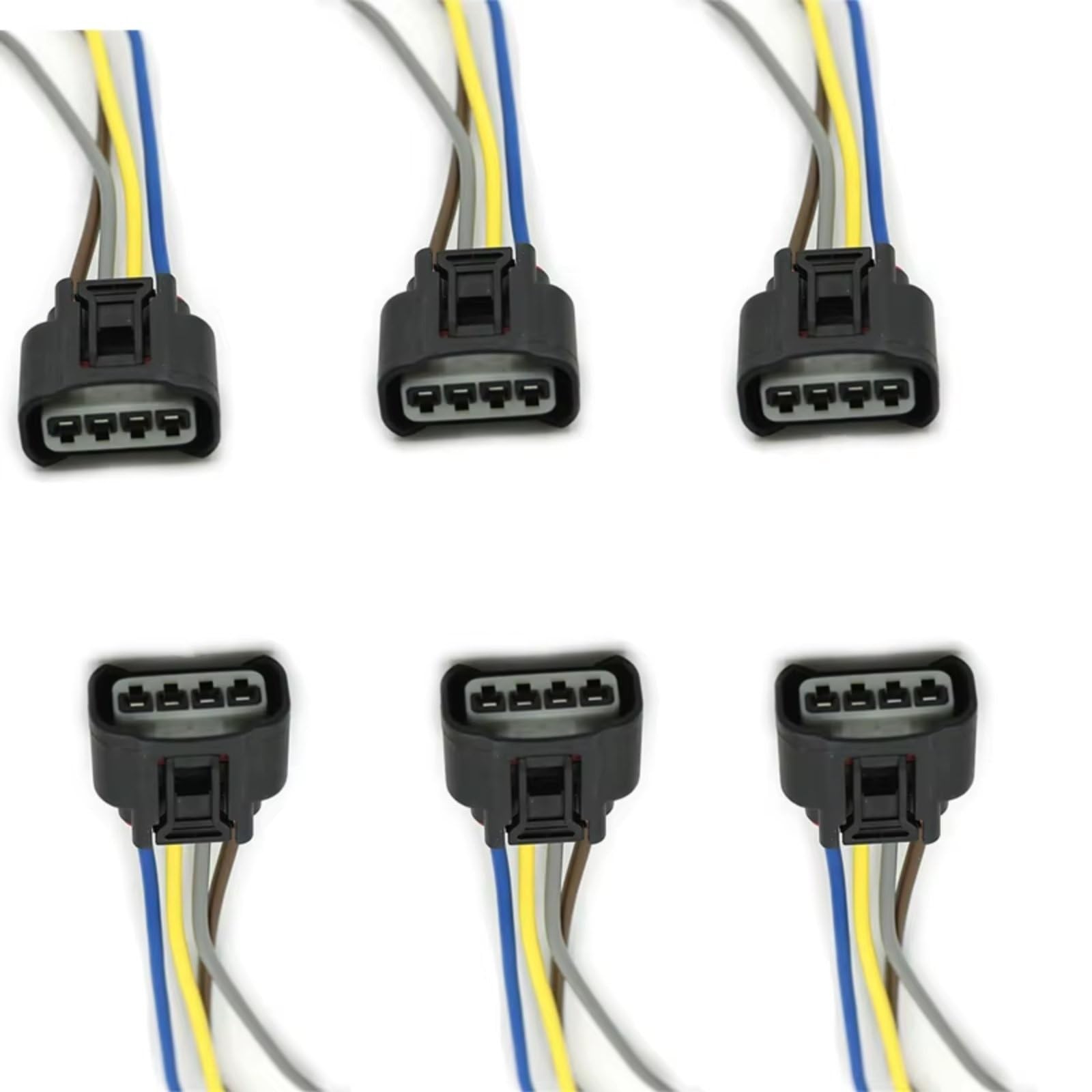 Kfz-Stecker für Scion TC 2005 2006 2007 2008 2009 2010 Zündspulenstecker-Kabelbaum Ersatzteile 90980-11885 (6 Stück)