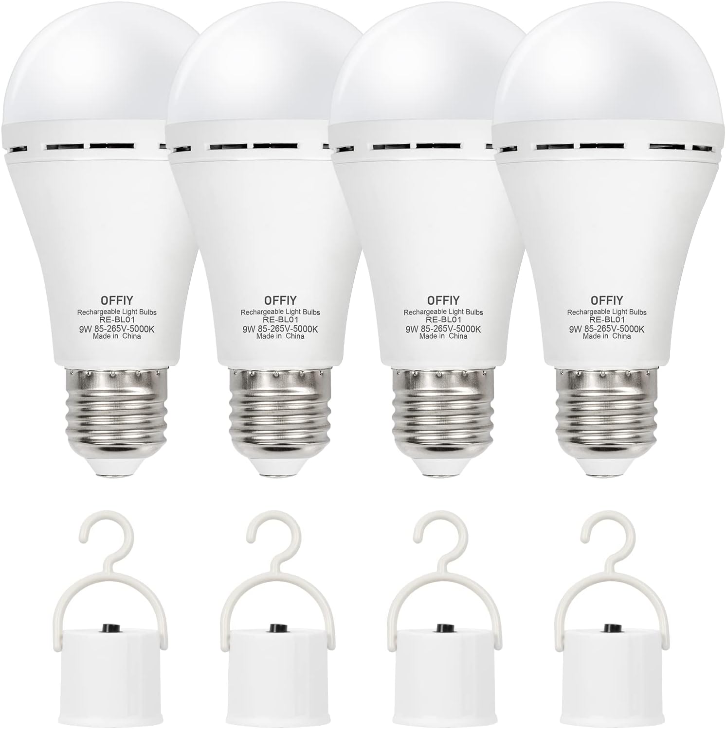 OFFLIY Emergency Light Bulbs, 1800mAh HighCapacity Battery for Longer