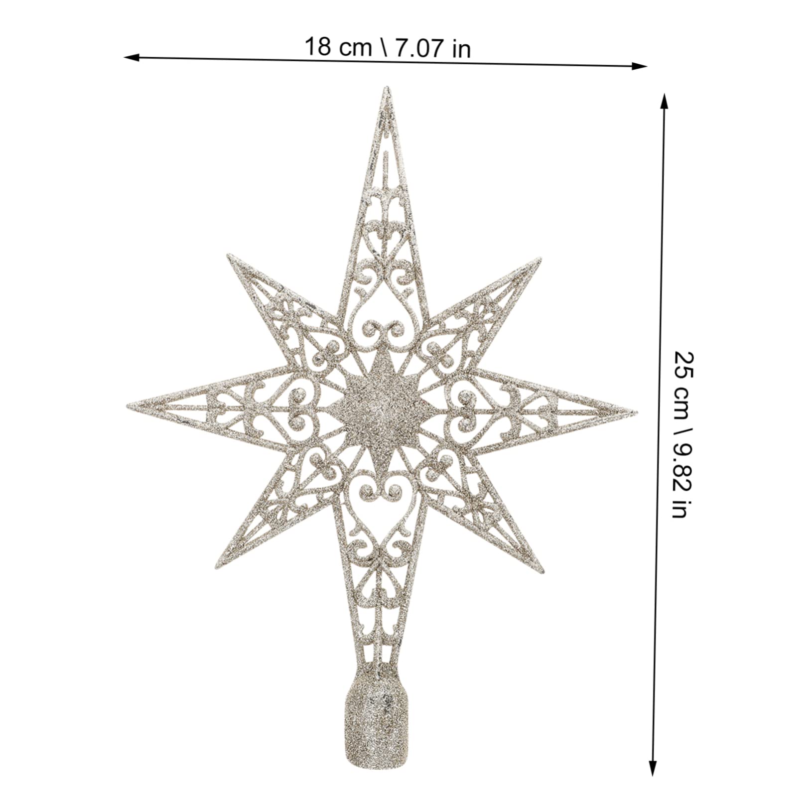 IMIKEYA 5 Pièces Arbre De Noël Top Étoile Ornement Étoile De Noël Décoration De Ornement d'arbre De Étoile Décoration Ment De Ment d'e De Décoration