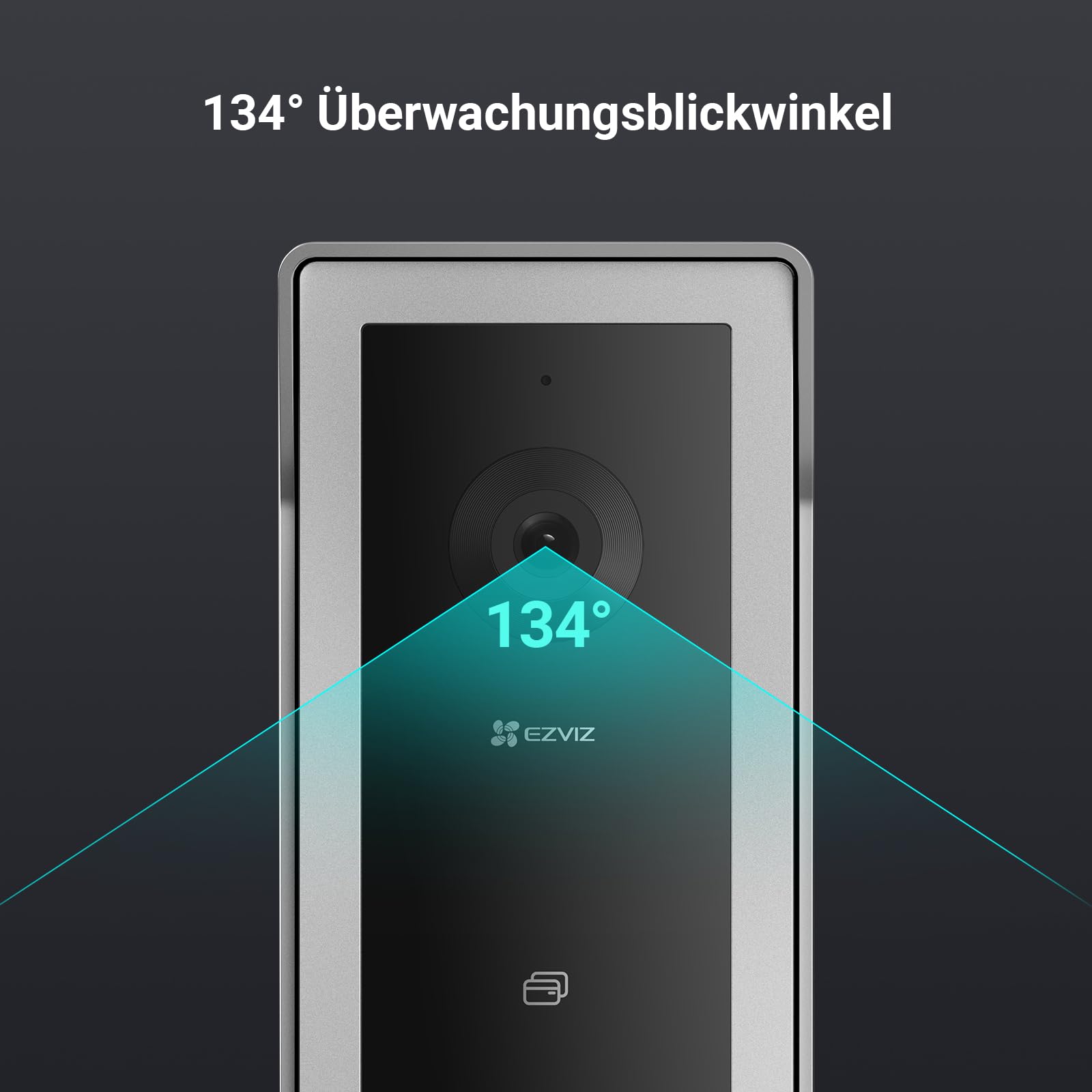 EZVIZ Video-Türsprechanlage, WiFi Türklingel mit 7" Farb-Touchscreen, 1080p Nachtsicht und Zwei-Wege-Audio, Gegensprechanlage mit Fernentriegelung, Dualband-WLAN, schlankes Design, CP5
