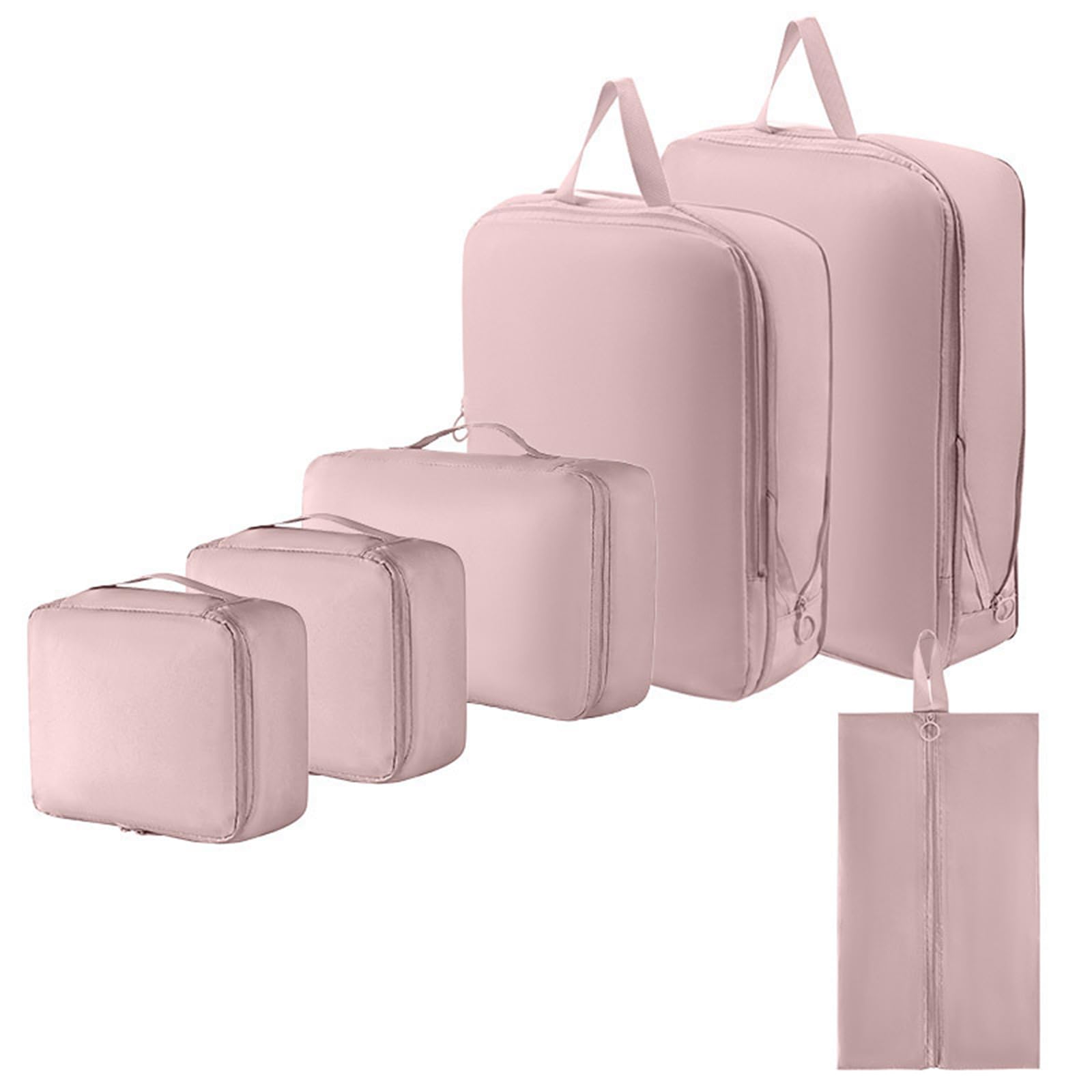 6 pezzi Efficace Borsa Strada Abbigliamento Viaggio Bagagli Organizzatori Borse Per Vestiti E Scarpiere Con Cerniere