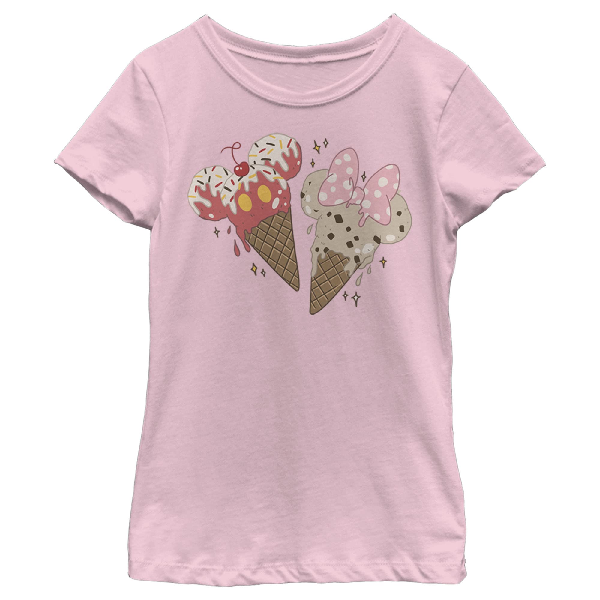 Disney Classic Mickey Minnie - Camiseta con Diseño de Mickey Impreso Niñas