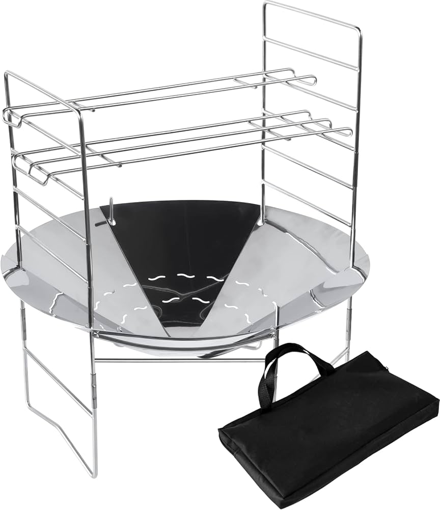 Amazon | 焚き火台 焚火台 超軽量 コンパクト ゴトクの高さ調整可 専用