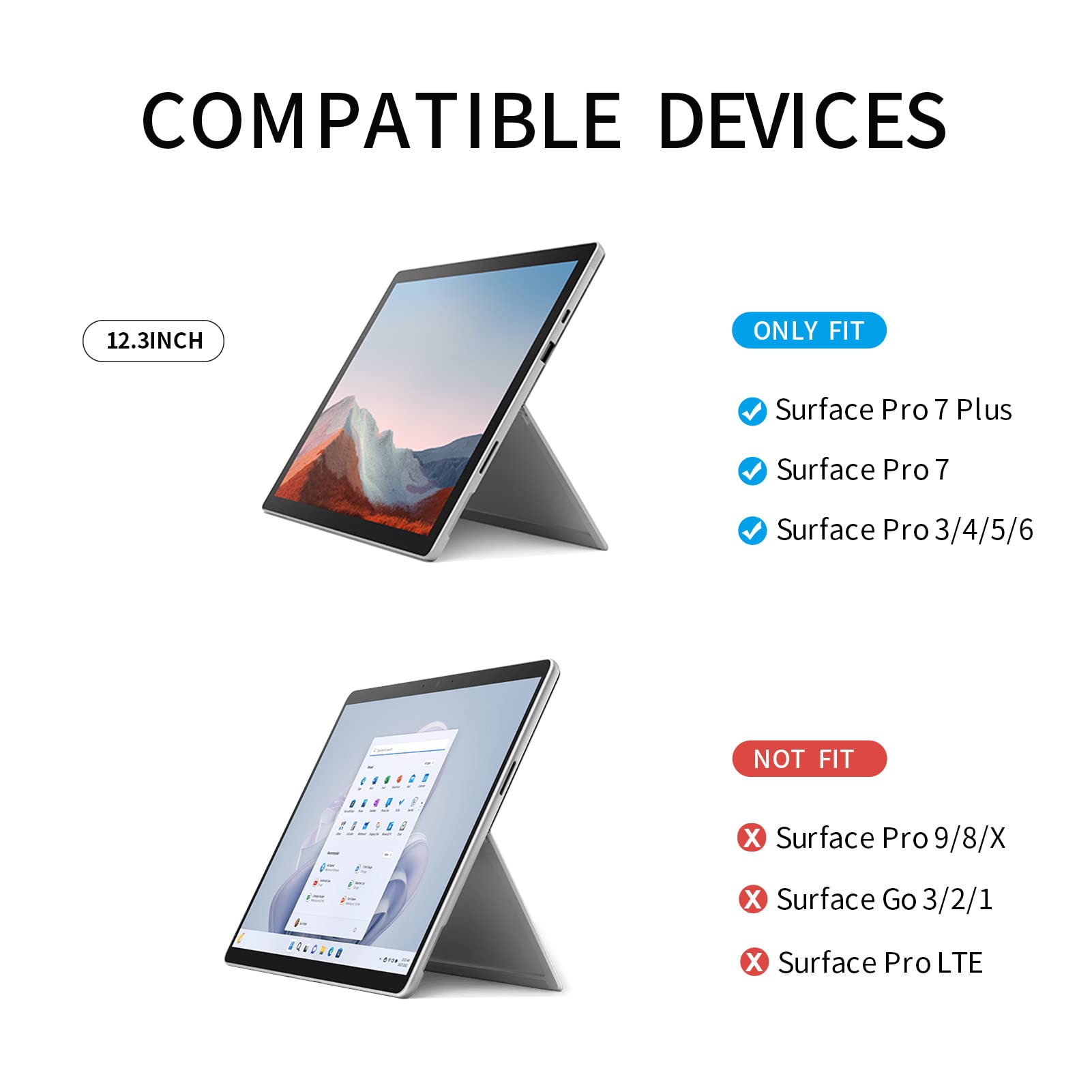 Amazon.com: Qcoswa Slim Lightweight Case for Microsoft Surface Pro