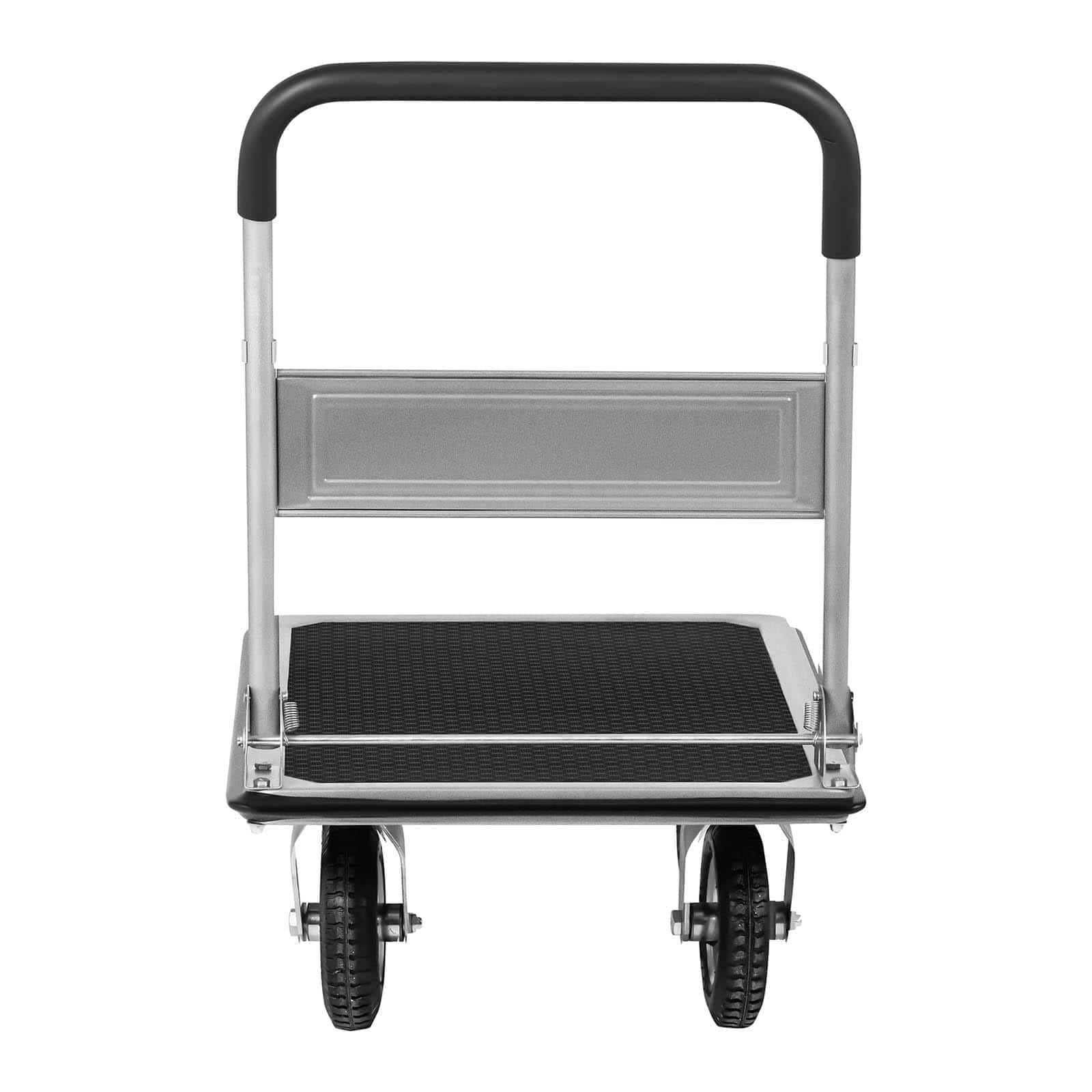 MSW Chariot De Manutention À Plateau Plateforme Charriot Plate Forme Pliant MSW-PW-300 (80x60x94 cm, 300 kg, Pliable, 4 roulettes, Acier & Caoutchouc)