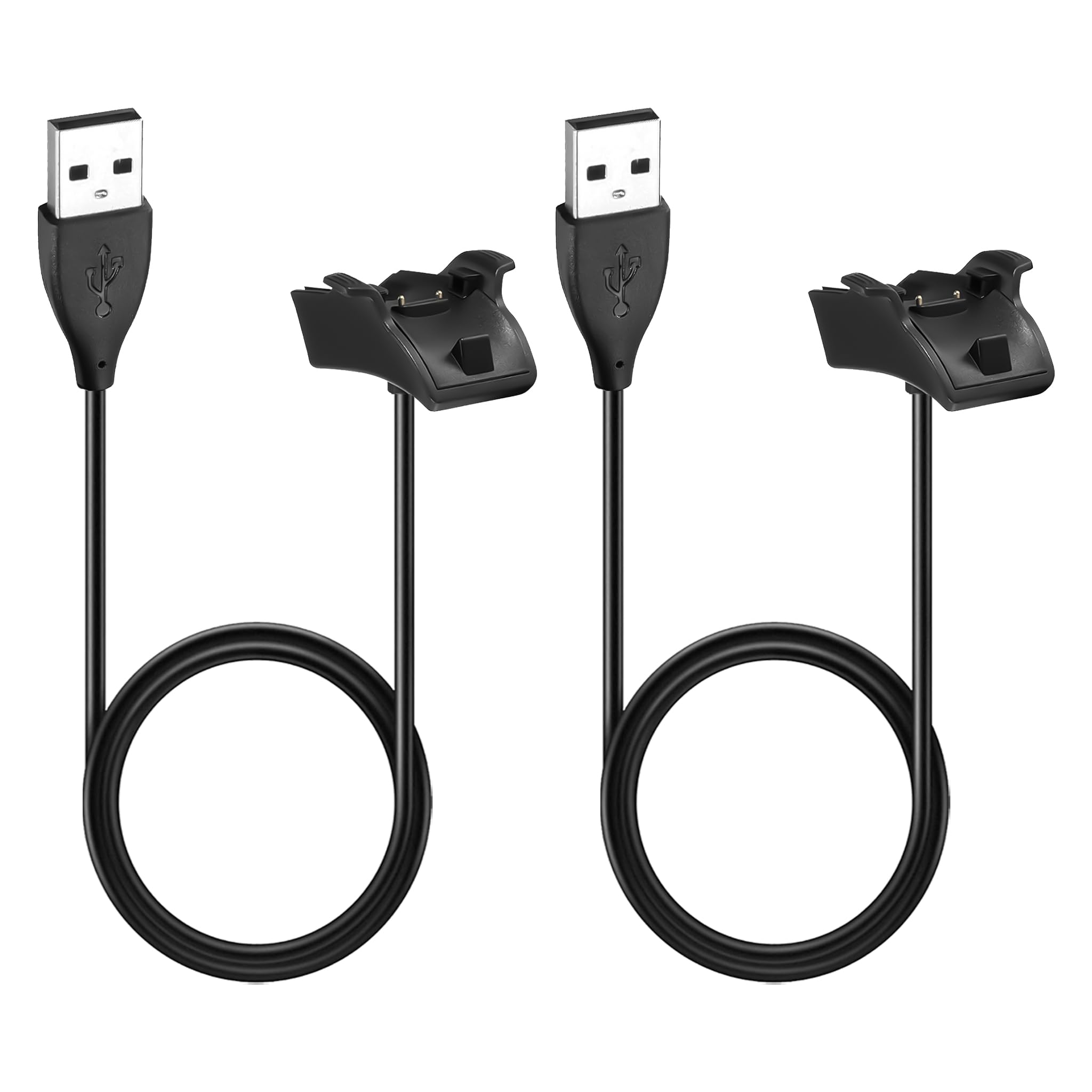 2 Stück Ladekabel Kompatibel mit Honor Band 5, 4, 3 und Huawei Band 4 Pro, 3 Pro, 2 Pro, Ladegerät Ersatz für Fitness Tracker, Tragbares Smartband Ladegerät mit Schutzchip und Kabel für Büro Reise
