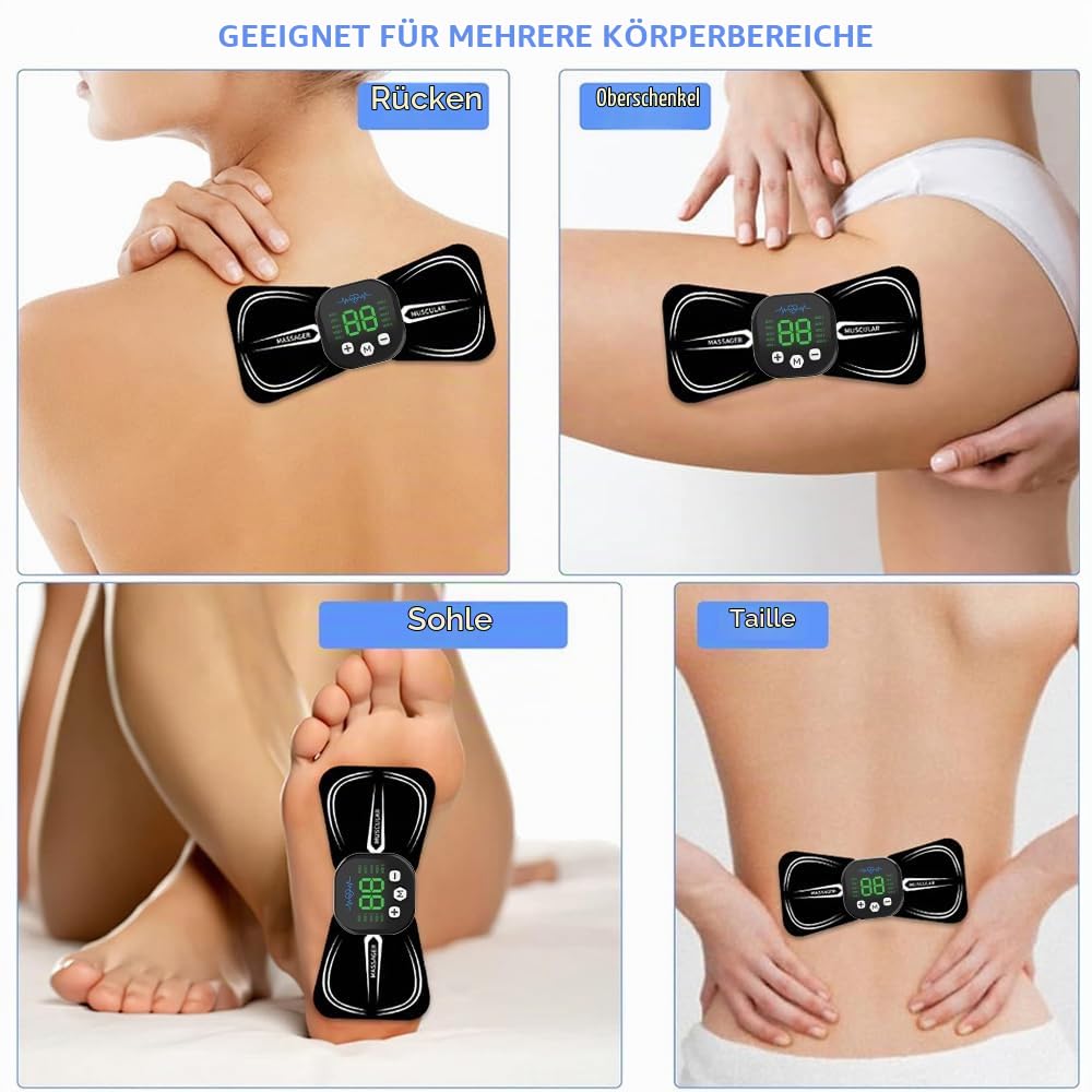 2Pcs TENS Handmassagegerät & Nackenmassagegerät, Wiederaufladbar 10 Modi 29 Stärke, Elektrisches Muskelstimulator zur Schmerzlinderung & Muskelentspannung für Arme Nacke, Rücken, Schultern, Beine