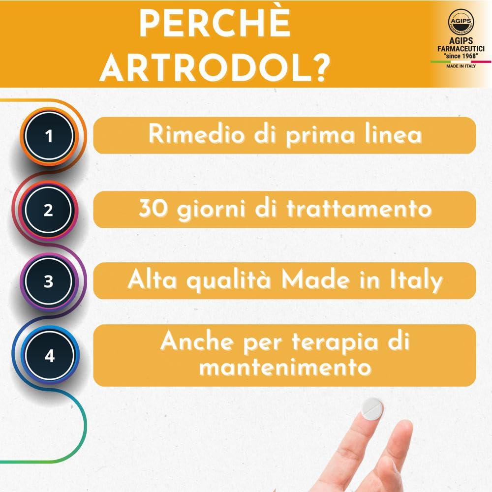 Agips Artrodol Integratore per Articolazioni Ossa e Cartilagine con Condroitina e Glucosamina ad Alto Dosaggio 90 compresse (3 Scatole)
