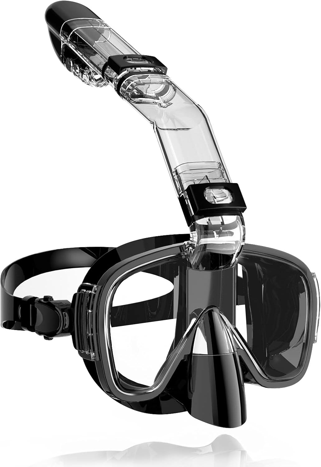 OUSPT Snorkel Mask, 2 in 1 Diving Mask Foldable with Latest Breathing System,Anti-Fog&Anti-Leak Full Dry System and with Camera Mount Scuba Mask for Adult and Kids Swimming mask : Sports & Outdoors