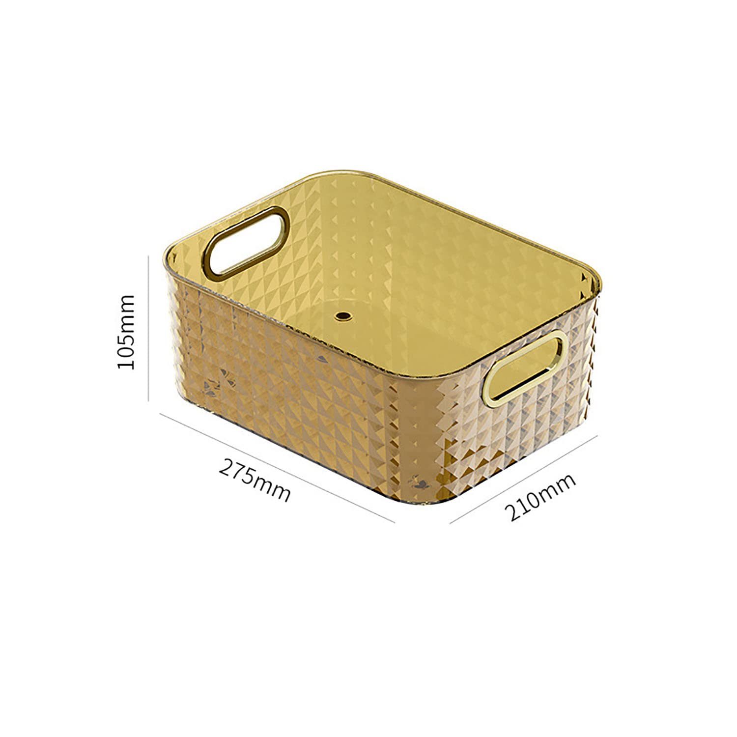 Amazon｜収納ボックス 収納バスケット 透明 ハンドル付き 積み重ね