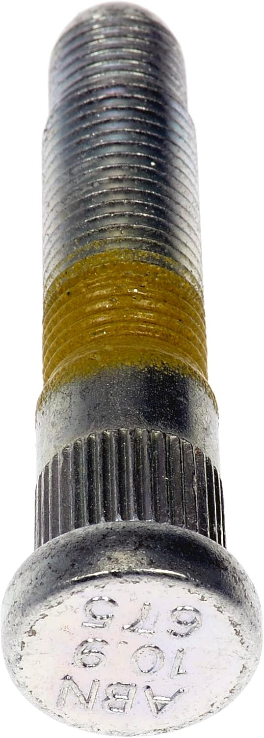 Dorman 610-675 Front M14-1.50 Serrated Wheel Stud - 15.67 mm Knurl, 75.18 Length Compatible with Select Chevrolet/GMC Models, 10 Pack (Made in USA)