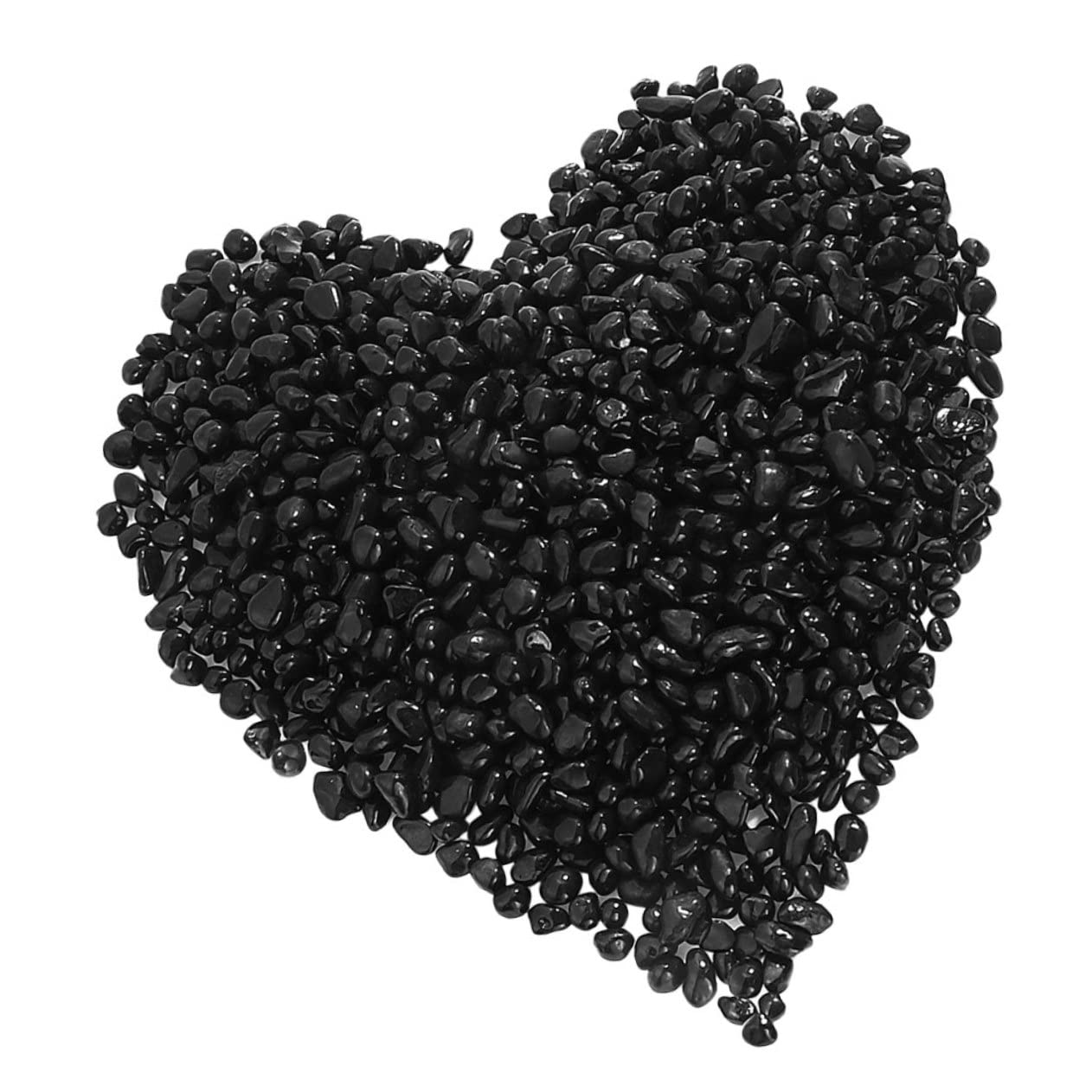 COSMEVIVI Black Pearl Base Sand for Fish Tank Pebbles Decor Gravel Freshwater Aquarium Rocks