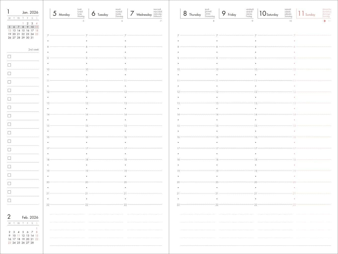 MARK'S 2025/26 Refill Pocket Diary B6: From September 2025 to December 2026      Calendar – Engagement Calendar, June 1, 2025