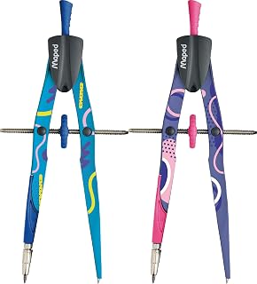 Maped Bow Precision System Fancy Compass (Assorted Colours), purple or blue, 291013