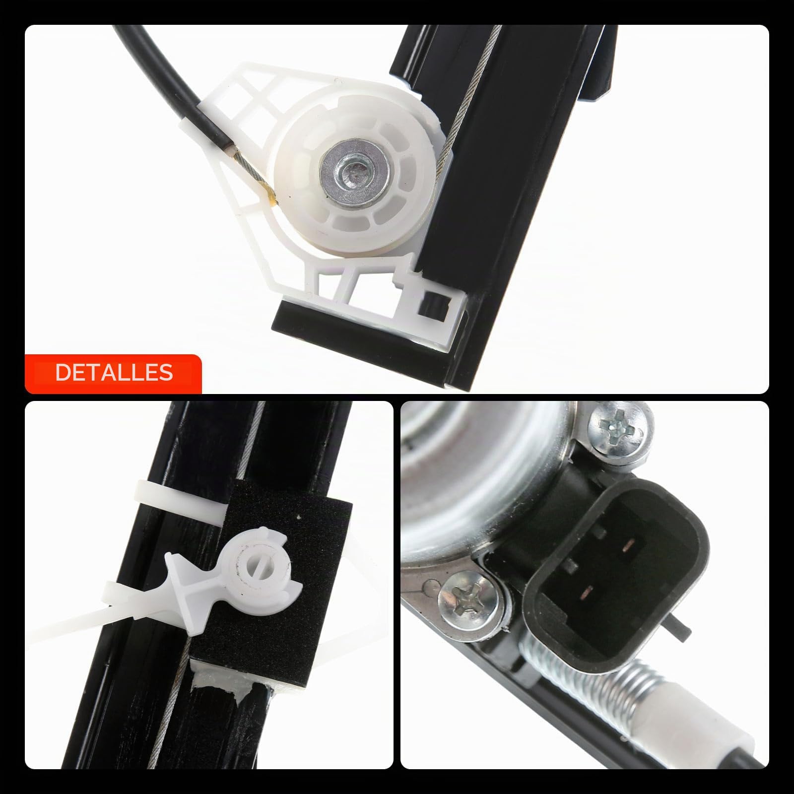 Frankberg Elevalunas eléctrico con Motor Ventana Delantera Derecha Compatible con Doblo 119 223 MPV/Furgoneta 2001-2010 4/5-Puertas Sustituir# 46751438
