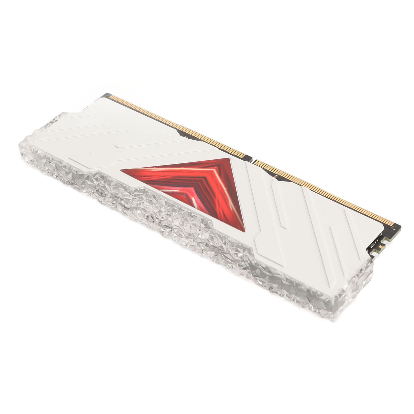 Zestaw Pamięci DDR4 RAM 16 GB Moduł Pamięci do Komputera Stacjonarnego 3200 MHz, przepustowość 25600, Radiator ze Stopu Aluminium, Oświetlenie RGB, pamięć RAM do Gier Modernizacji Komputera